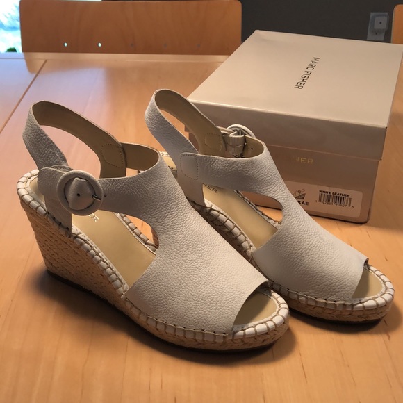 Marc fisher summer wedge open toed shoe - Picture 3 of 3